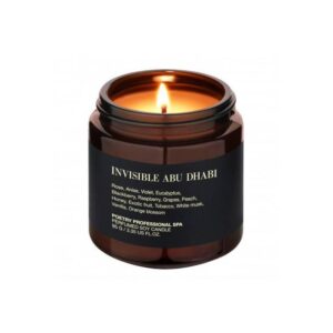 Свічка для масажу з ароматом білого мускусу, евкаліпту, екзотичних фруктів, меду, смородини, фіалки POETRY HOME Invisible Abu Dhabi 95g