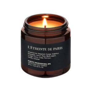 Свічка для масажу з ароматом апельсина, бергамоту, ванілі, пачулі, полуниці, троянди та чорного перцю POETRY HOME L’etreinte De Paris 95g