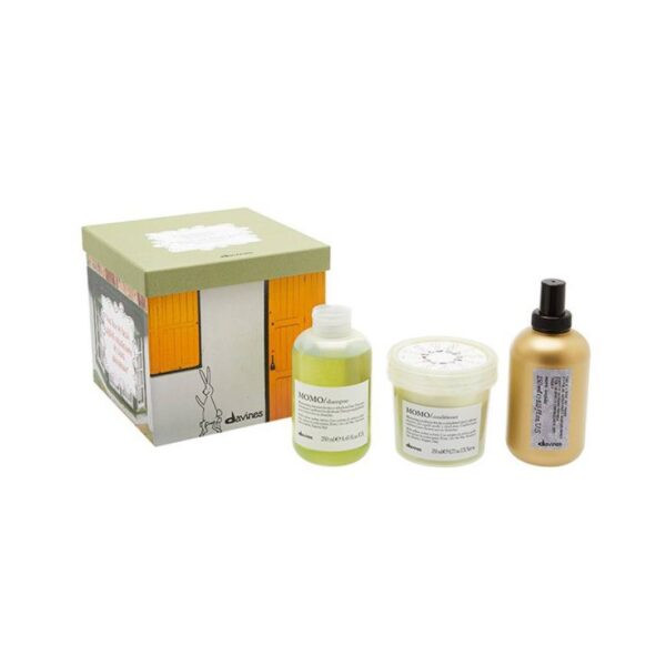 Подарунковий набір Davines MOMO Kit (MOMO Shampoo 250ml, MOMO Conditioner 250ml, More Inside Blow Dry Primer 100ml)