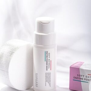 Делікатна ензимна пудра з папаїном, кремнієм, вівсяним борошном дрібного помелу USOLAB Soft Oatmeal Enzyme Powder Wash 50g