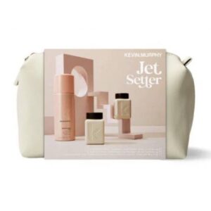 Набір для живлення волосся та створення рухомої фіксації (шампунь Blow.Dry 40мл, кондиціонер Blow.Dry 40мл, Session.Spray 100мл) Kevin Murphy Jet Setter Holiday 2024