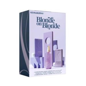 Набір для сяйва та підтримки кольору світлого волосся (шампунь 250мл, бальзам 250мл, спрей 100мл) Kevin Murphy Blonde On Blonde Holiday 2024