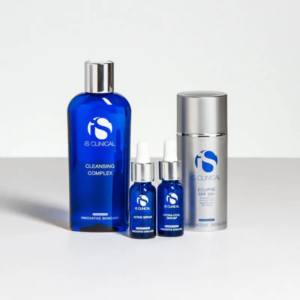 Набір Анти-акне для очищення шкіри IS CLINICAL Pure Clarity Collection з 4 продуктами: гель для очищення, сироватка, зволож. сироватка, сонцезах. крем