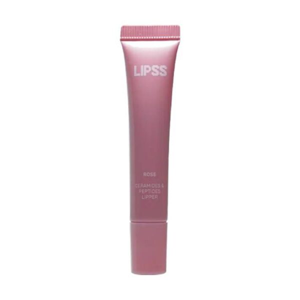 Блиск для губ рожевий без аромату LIPSS Rose Ceramides Peptides Lipper 8ml