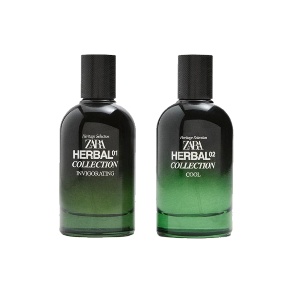 ZARA Herbal Collection Herbal 01 Invigorating 100ml + Herbal 02 Cool 100ml