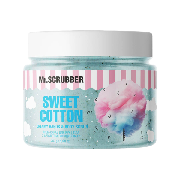 Крем-скраб для рук і тіла з ароматом солодкої вати Mr.Scrubber Sweet Cotton 250g