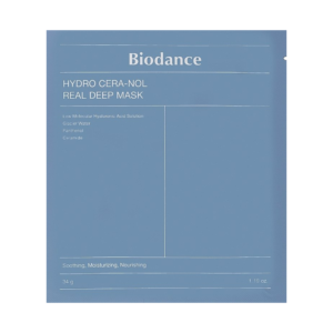Гідрогелева нічна маска для відновлення шкіри з керамідами, пантенолом та льодовиковою водою Biodance Hydro Cera-nol Real Deep Sheet Mask 34g