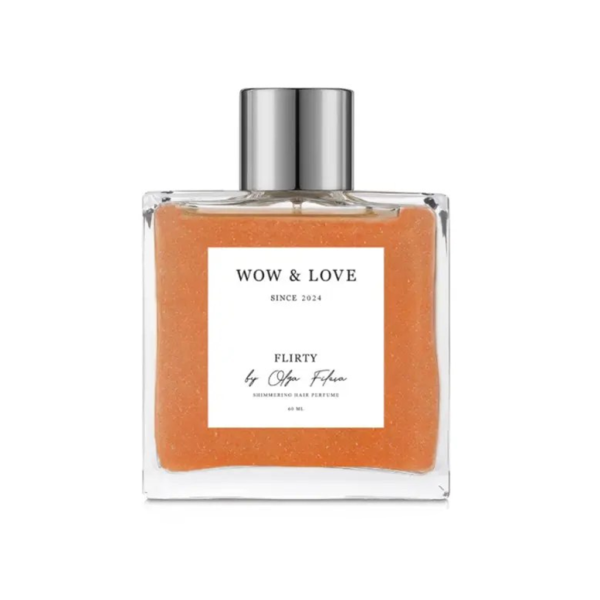 Парфум-блиск для волосся з шимером WOW and LOVE Flirt By Olga Fileva 60ml