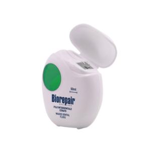 Зубна нитка-флос воскована Щоденний захист з гідроксиапатитом та цинком РСА Biorepair Waxed Dental Floss 50 м