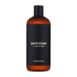 Парфумована піна для ванн з ароматом амбри, бергамоту, бобів тонка, пачулі, мадагаскарської ванілі POETRY HOME Bath Foam Opulence Rouge 500g