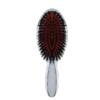 Щітка для волосся з натуральним ворсом JANEKE CHROMIUM HAIR BRUSH CRSP24M S срібло з чорним