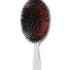Щітка для волосся з натуральним ворсом JANEKE CHROMIUM HAIR BRUSH CRSP21M M срібло з чорним