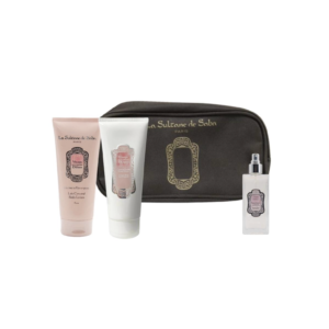 Набір Троянда (косметичка, гель для душу 200мл, молочко для тіла 200мл, вода для тіла 50мл) La Sultane De Saba Rose Body Gift Set
