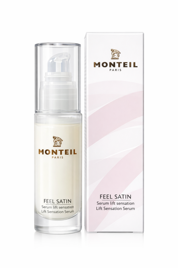 Ліфтингова сироватка для обличчя містить MatrixylTM 3000, гідролізований шовк, екстракт насіння чіа, гіалуронову кислоту Monteil Feel Satin Lift Sensation Serum 30ml
