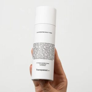 Зволожувальний молочний тонер з комплексом пептидів, церамідів 4%, пантенолом 3%, натрієм PCA 3% Transparent Lab C4 Hydrating Milky Toner 130ml