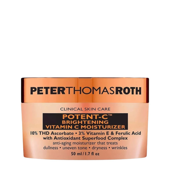 Антиоксидантний крем для обличчя з вітаміном С із 10% THD аскорбату, 3% вітаміну Е та феруловою кислотою Peter Thomas Roth Potent C Power Moisturizer 50ml