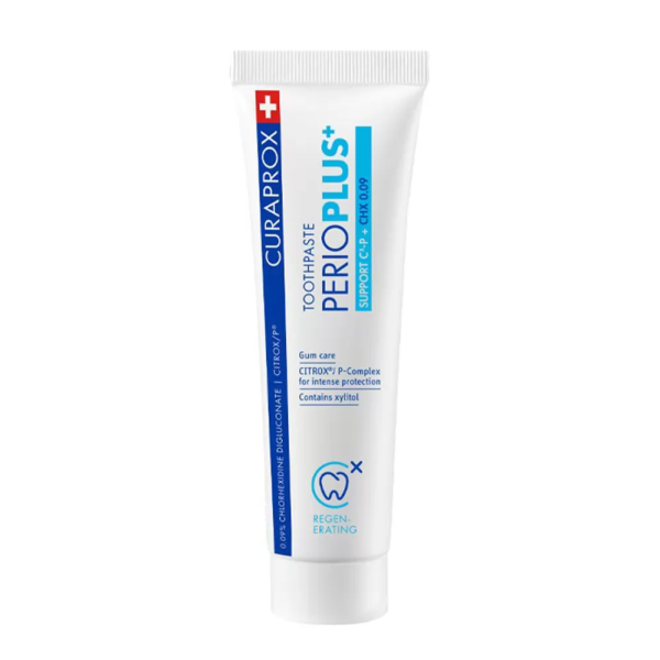 Професійна зубна паста з гіалуроновою кислотою і хлоргексидином 0,09% Curaprox Toothpaste Perio Plus Support 10ml