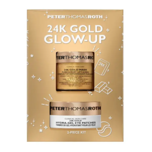 Подарунковий набір для сяйва з 24К золотом (маска 50мл, антивікові патчі для шкіри навколо очей 30шт) Peter Thomas Roth 24K Gold 2 Piece Kit
