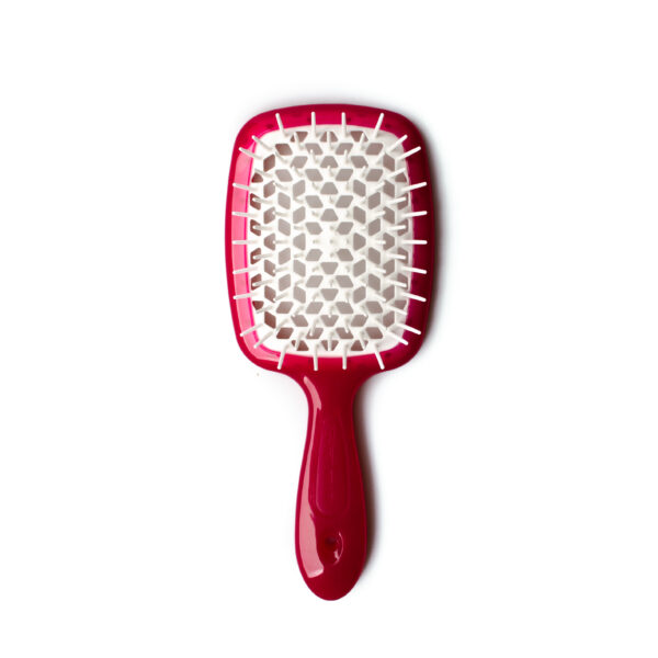 Щітка для волосся JANEKE SUPERBRUSH малинова з білим
