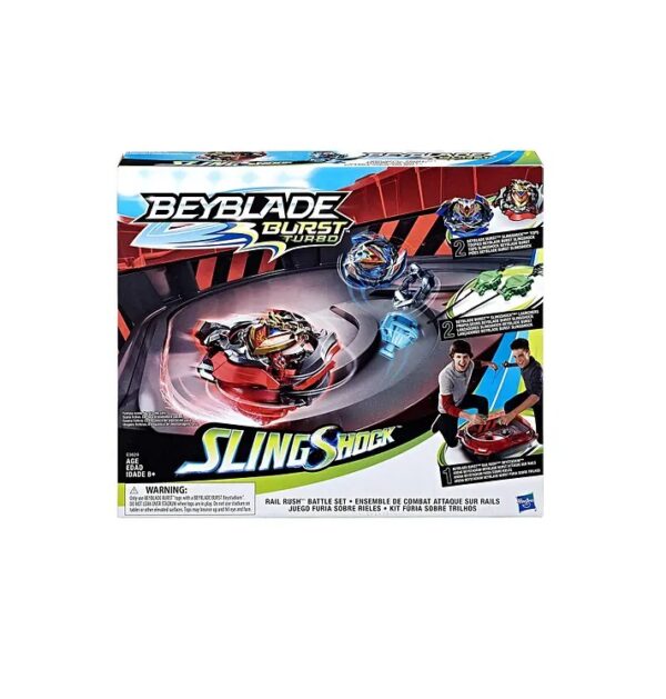 Арена з двома блейдами Hasbro Beyblade Burst Turbo Slingshock Rail Rush Battle Set