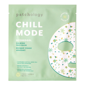 Заспокійлива гідрогелева маска з екстрактами родіоли, гриба Рейші, тремели, олією коноплі Patchology Chill Mode Hydrogel Mask 29g