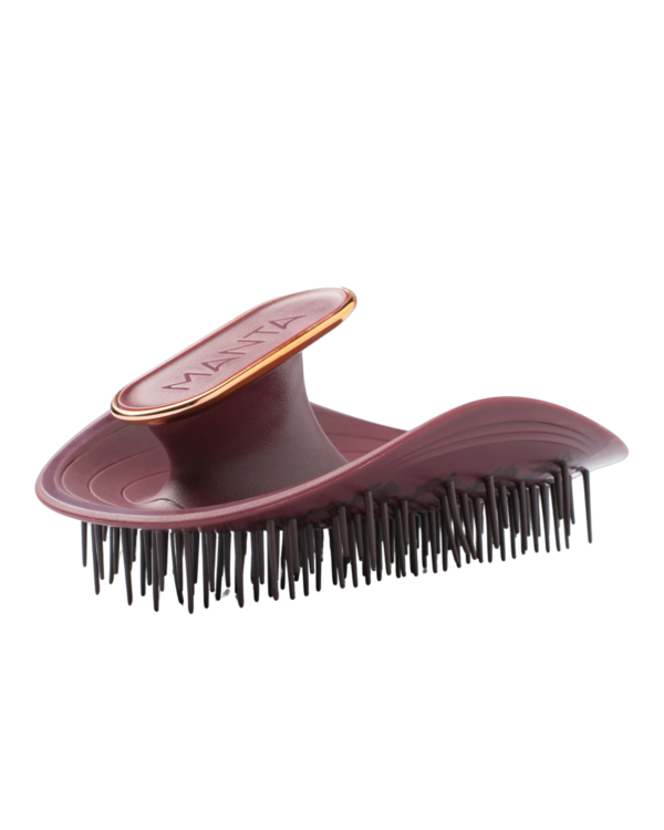 Щітка для волосся зелена бургунді MANTA Brush Burgundy/Rose Gold