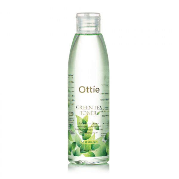 Тонер із зеленим чаєм для подразненої та чутливої шкіри обличчя Ottie Green Tea Toner 200 ml