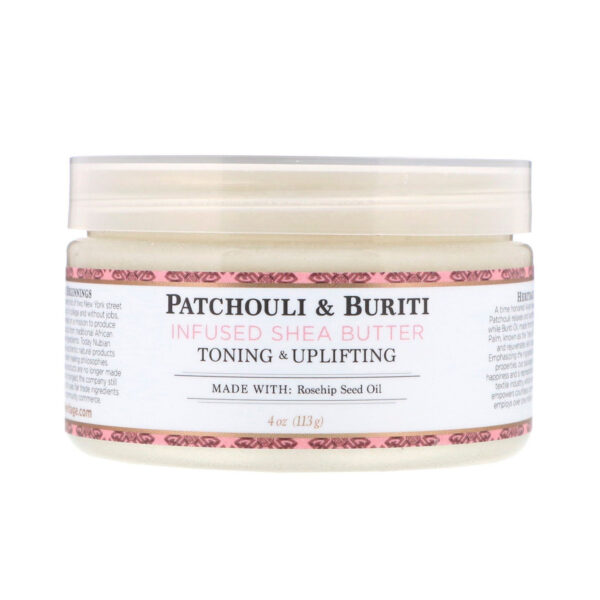 Олія ши, з ароматом пачулі та буріті Nubian Heritage, Shea Butter, Infused with Patchouli Buriti, 113 g