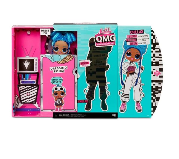 LOL Surprise OMG Chillax Fashion Doll - Dress Up Doll Set with 20 Surprises for GIrls and Kids 4+