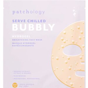 Освітлювальна гідрогелева маска з ресвератролом, екстрактом апельсина, ніацинамідом Patchology Bubbly Hydrogel Face Mask 30g
