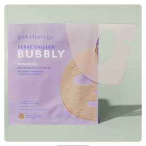 Освітлювальна гідрогелева маска з ресвератролом, екстрактом апельсина, ніацинамідом Patchology Bubbly Hydrogel Face Mask 30g