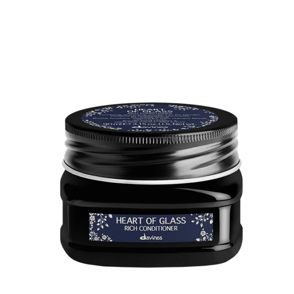 Живильний кондиціонер для підтримки кольору волосся з екстрактом геніпи, баобаба, олією бабасу Davines Heart of Glass Rich Сonditioner 90ml