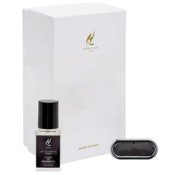 Подарунковий набір (ароматичний спрей та парфум для авто кліпса) Hypno Casa Cuore di Bergamotto
