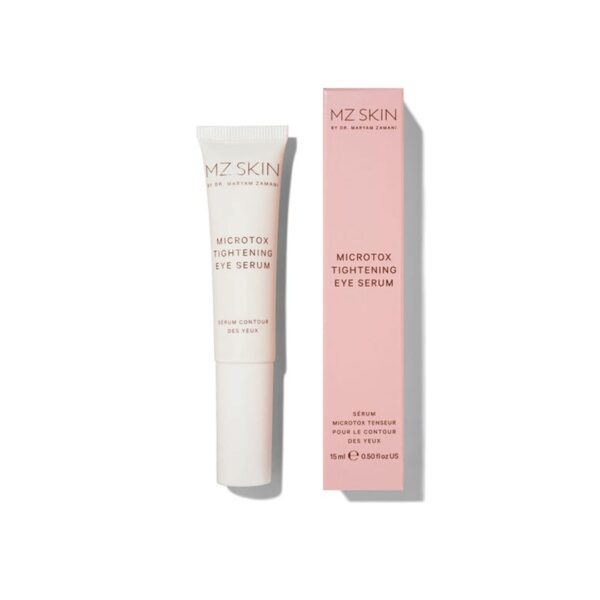 Підтягуюча сироватка для шкіри навколо очей з комплексом тетрапептидів, гіалуроновою кислотою, екстрактом сичуанського перцю MZ Skin Microtox Tightening Eye Serum 15ml