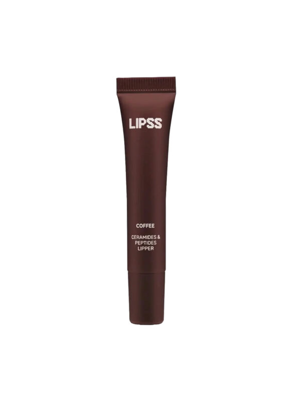 Блиск для губ коричневий з ароматом кави LIPSS Coffee Ceramides Peptides Lipper 8ml