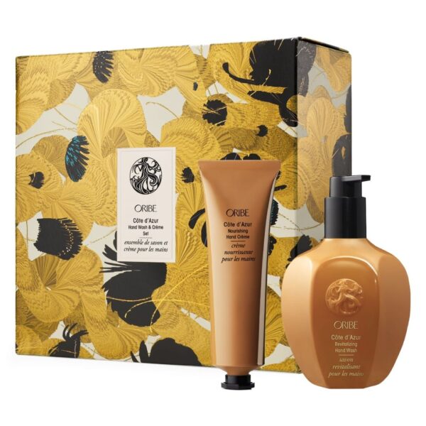 Святковий набір Лазурне узбережжя (мило 300мл, крем для рук 100мл) Oribe Cote d’Azur Hand Wash and Creme Set