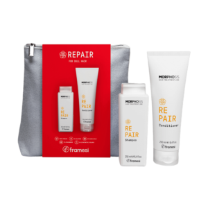 Косметичка з набором для тьмяного, пошкодженого волосся Framesi Kit Morphosis Sparkling Beauty Bag Repair 250ml
