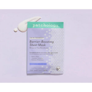 Заспокійлива захисна маска для обличчя з ектоїном, керамідами, пробіотиками, рослинним комплексом Patchology Skin Remedy Barrier-Boosting Sheet Mask 22ml