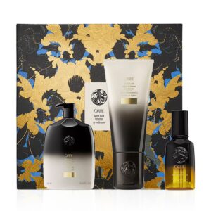 Святковий набір Розкіш золота (шампунь 250мл, кондиціонер 200мл, олія для живлення волосся 50мл) Oribe Gold Lust Collection Set