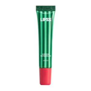 Блиск для губ рожево-червоний з ароматом кавуна LIPSS Kherson Watermelon Ceramides Peptides Lipper 8ml