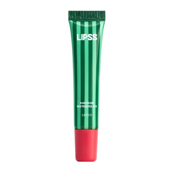 Блиск для губ рожево-червоний з ароматом кавуна LIPSS Kherson Watermelon Ceramides Peptides Lipper 8ml