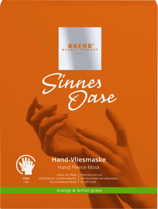 Маска для рук Оаза почуттів з екстрактами плодів анісу, кокоса, листя чебрецю BAEHR Sinnes Oase Hand Fleece Mask 16g