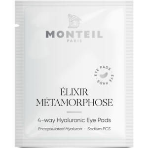 Патчі для очей із 4-кратною гіалуроновою кислотою, ретинолом, вітаміном Е, керамідами Monteil Elixir Metamorphose Ultimate Glow Eye Pads 6х3ml
