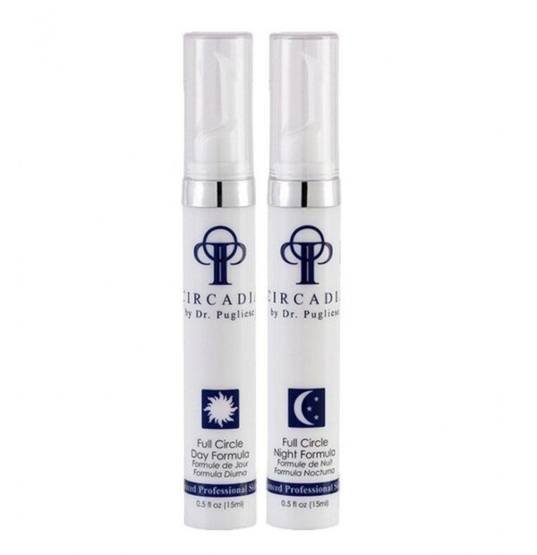 Набір кремів для догляду за шкірою навколо очей з пептидами, вітамінами (день/ніч) Circadia Full Circle Eye Repair 30ml