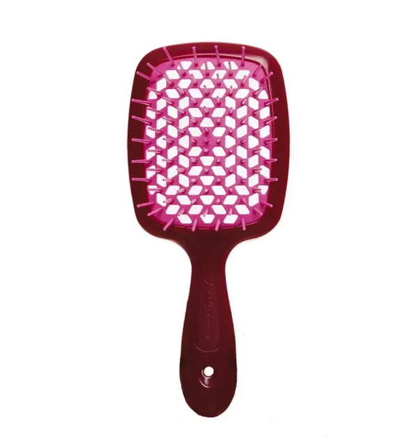 Щітка для волосся JANEKE SUPERBRUSH рубінова з фіолетовим
