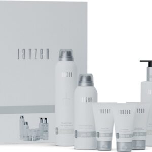 Подарунковий набір Впевнені Моменти з 7 засобами для догляду JANZEN Confident Moments Grey 04 Cedar Sandalwood