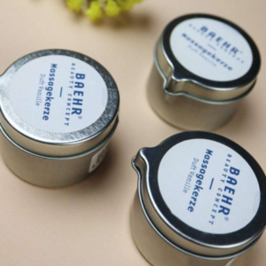 Масажна свічка з ароматом сандалової олії та апельсинового цвіту BAEHR Bio-Massagekerze Dufr Sandelholz Und Orangenblute 50ml