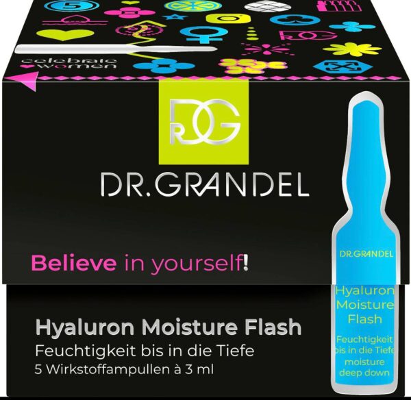 Набір ампул Миттєве зволоження з мікрогіалуроновою кислотою, гіалуроном Dr. Grandel Believe In Yourself Hyaluron Moisture Flash 5*3ml