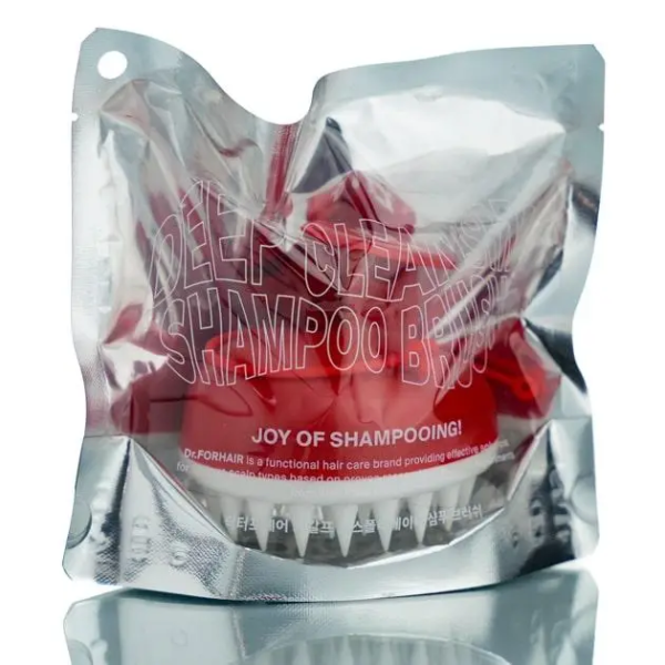 Силіконова масажна щітка для шкіри голови Dr FORHAIR Cleansing Scalp Brush / Scalp Exfoliator Shampoo Brush