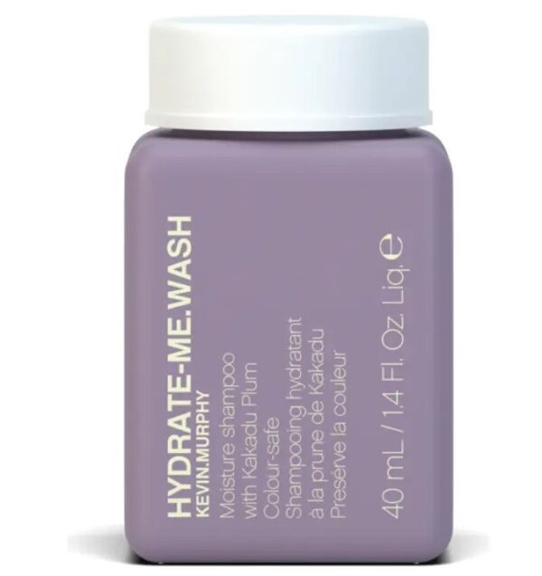 Шампунь для інтенсивного зволоження з вітамінами А, C, олією ши, примули, екстрактом бергамоту, сливи Какаду Kevin Murphy Hydrate-Me.Wash 40ml